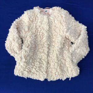 H&M Pink Faux Shearling Jacket